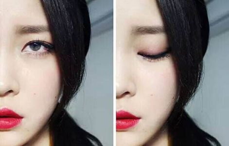眼妆的画法步骤图片韩国，韩式眼妆的画法步骤图片，韩式眼妆画法图片教程